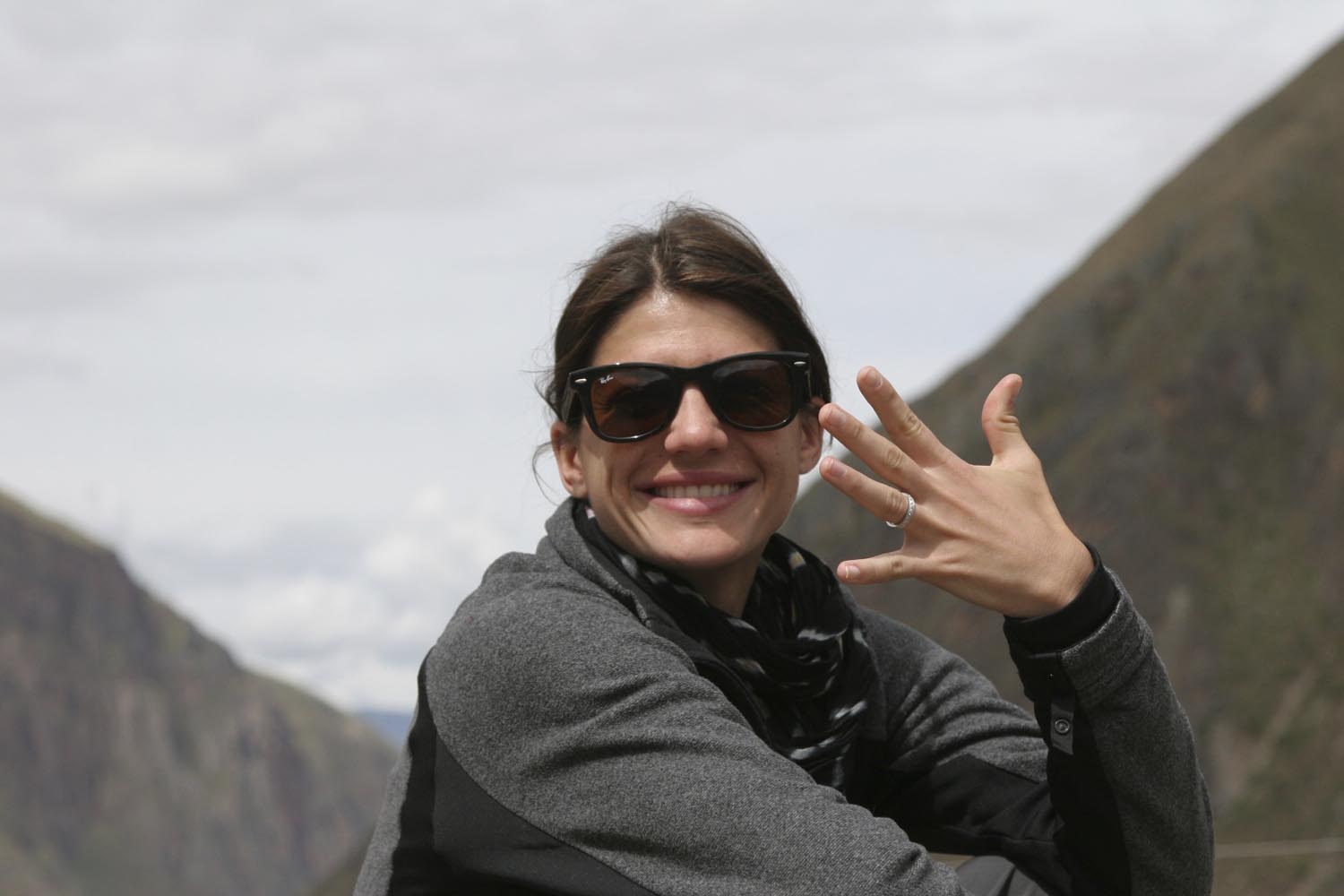 Genevieve Padalecki on her honeymoon in Machu Picchu